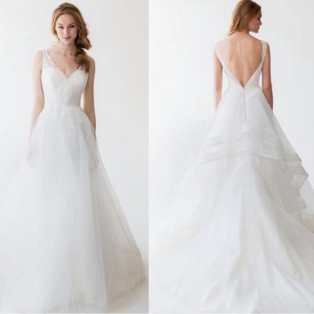 Kelly Faetanini Ula Ivory Wedding Dress sz 4